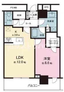 THE TOWER JUJO【7階】の間取り