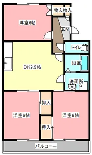 マンションラポール【3階】の間取り