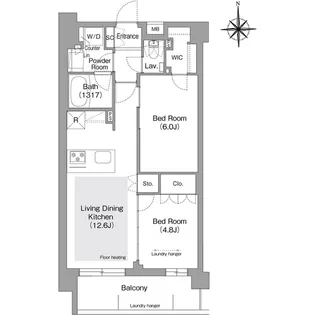 コンフォリア・リヴ文京護国寺の間取り