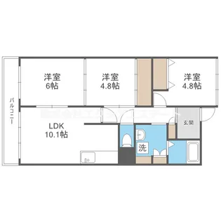グランデージ住之江【12階】の間取り
