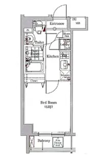 AXAS門前仲町【7階】の間取り
