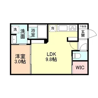 INTEGRAL向新庄【2階】の間取り