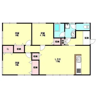 兵庫県明石市魚住町金ケ崎【一戸建】の間取り