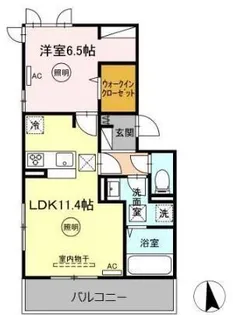 ボヌールK【2階】の間取り