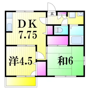 メゾンドゥ・ウェル【2階】の間取り
