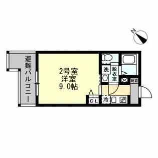 ベイルーム横須賀久里浜【1階】の間取り