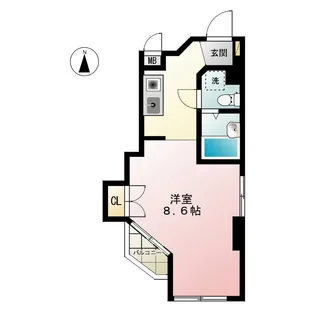 カサメントK【5階】の間取り