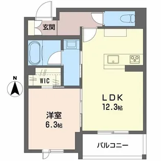 リヴィエール富沢【3階】の間取り
