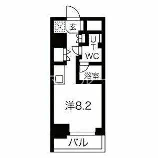 スパシエ ウインド横浜【7階】の間取り