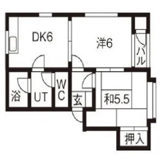 ソレアードF【1階】の間取り