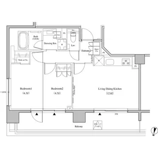 ザ・パークハビオ代々木【9階】の間取り