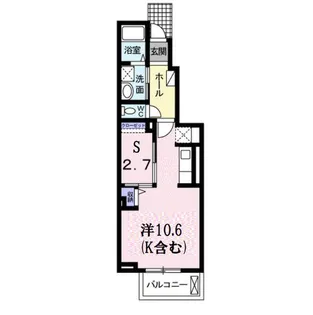 エミネント Fuji B【1階】の間取り