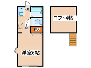 レヂデンスサンキ【2階】の間取り