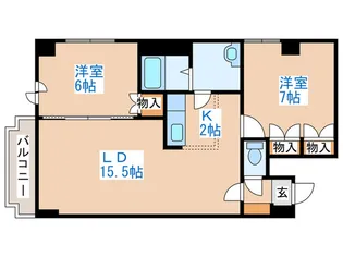 プラザ中島公園【9階】の間取り