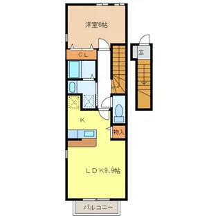 ミラベル【2階】の間取り