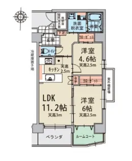 Side-I【5階】の間取り