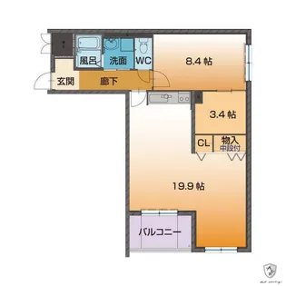 ベルフォーレ【3階】の間取り