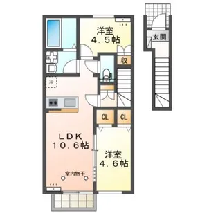 ゴールドムーン【2階】の間取り