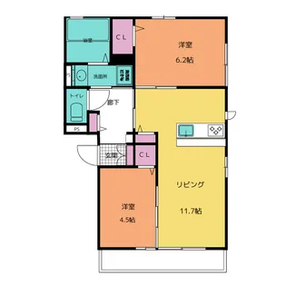 グリーンハイム駒岡【3階】の間取り
