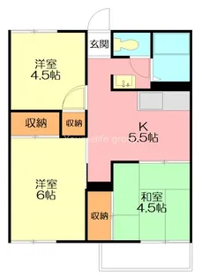 湘光ハイツ【2階】の間取り