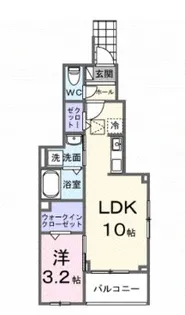 ピースフルIII【1階】の間取り
