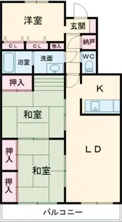 ファミリーハイツ太田【1階】の間取り