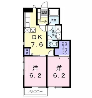 エトワール B【1階】の間取り