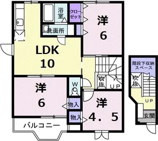 クレストールJ&N【2階】の間取り