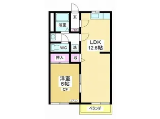 サンアネックス【1階】の間取り