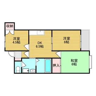 ダフゴ第3マンション【4階】の間取り
