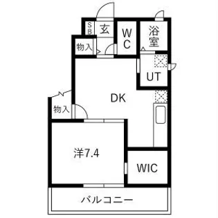 デュースHINA【2階】の間取り