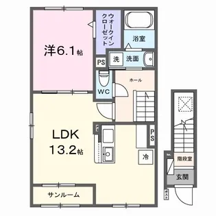 LUXIA(ルクシア)【2階】の間取り