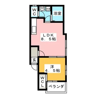 ベルプリム新子安【3階】の間取り