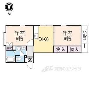 エステートピア5ハヤノ2【2階】の間取り