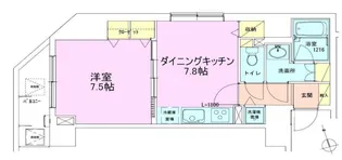 銀座レジデンス参番館【6階】の間取り