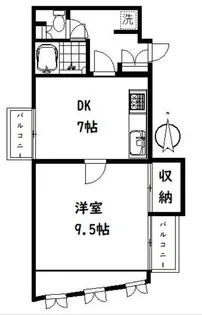 タカハシハイツ【3階】の間取り