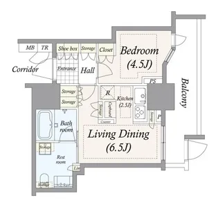 ブランズ愛宕虎ノ門【2階】の間取り