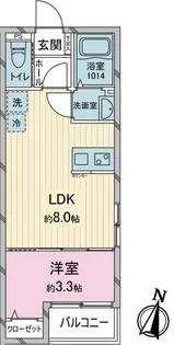 LUXIS久米川【1階】の間取り