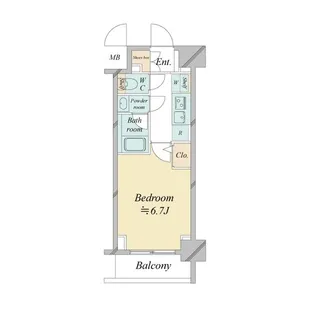 ドゥーエ新横浜【6階】の間取り