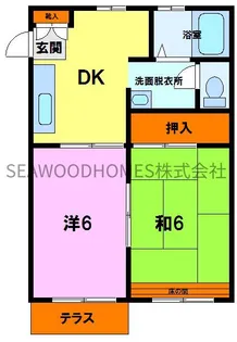 ルームM【1階】の間取り