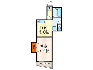 クレール隅田公園【5階】の間取り