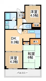 ヴィラグラータ【5階】の間取り