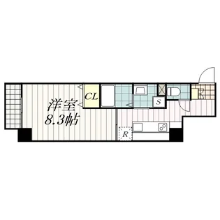 千葉中央・大庄マンション【12階】の間取り