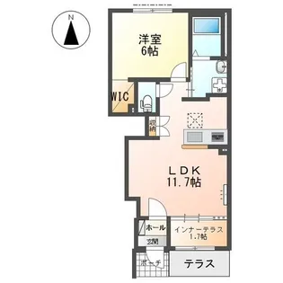 シェトワ【1階】の間取り