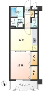 ダイアパレス慶徳【9階】の間取り