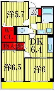 ストックパレス夏見台【1階】の間取り