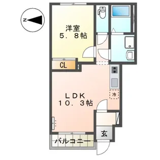 リヴィエールピア【1階】の間取り