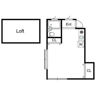 クァトロK・K【2階】の間取り