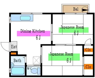 東砂クリーンハイツ【1階】の間取り
