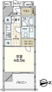アトラス渋谷公園通り【8階】の間取り